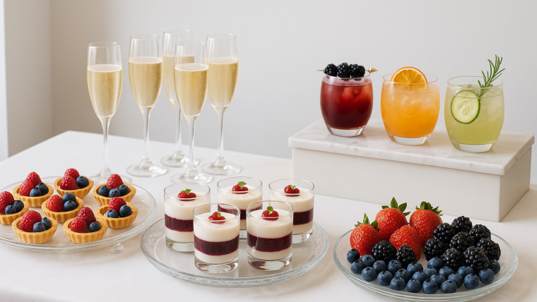 catering de postres y bebidas para eventos