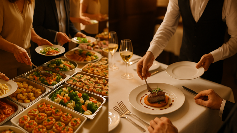 diferencia entre buffet y catering para eventos