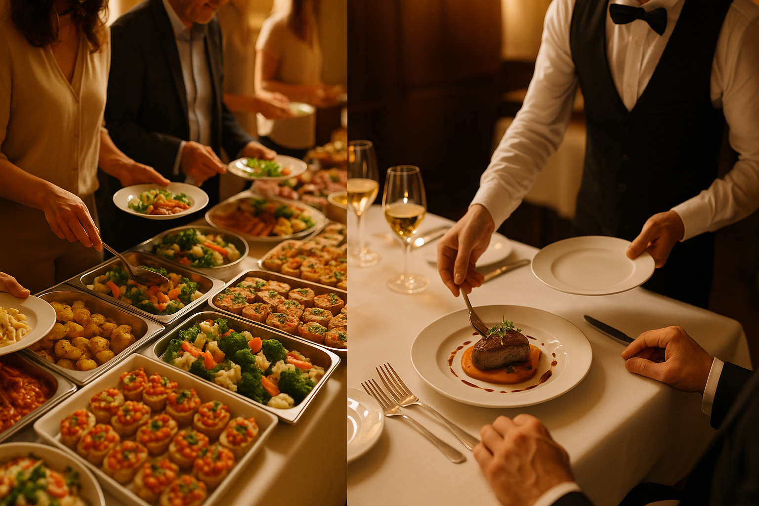 diferencia entre buffet y catering para eventos