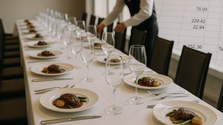 cómo se calcula un catering por persona
