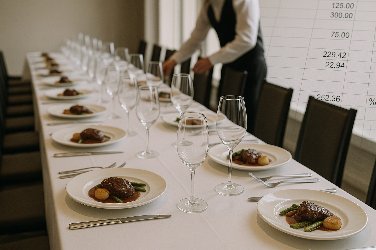 cómo se calcula un catering por persona