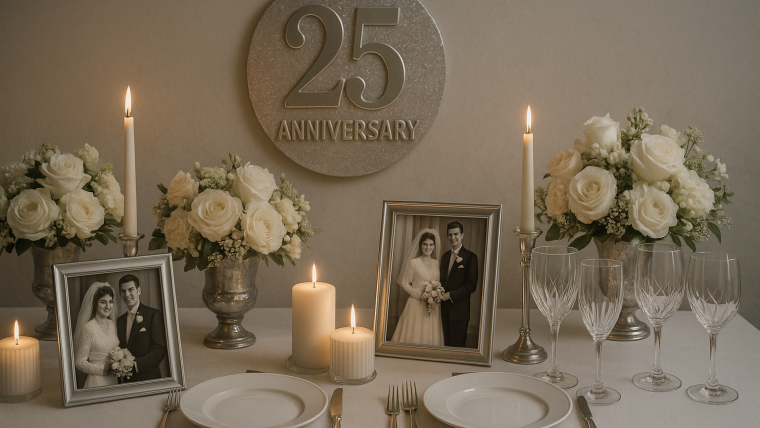 ideas para fiesta 25 aniversario bodas