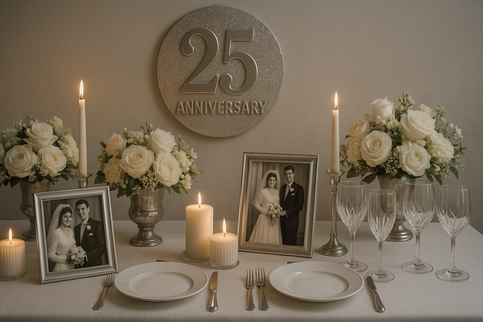 ideas para fiesta 25 aniversario bodas
