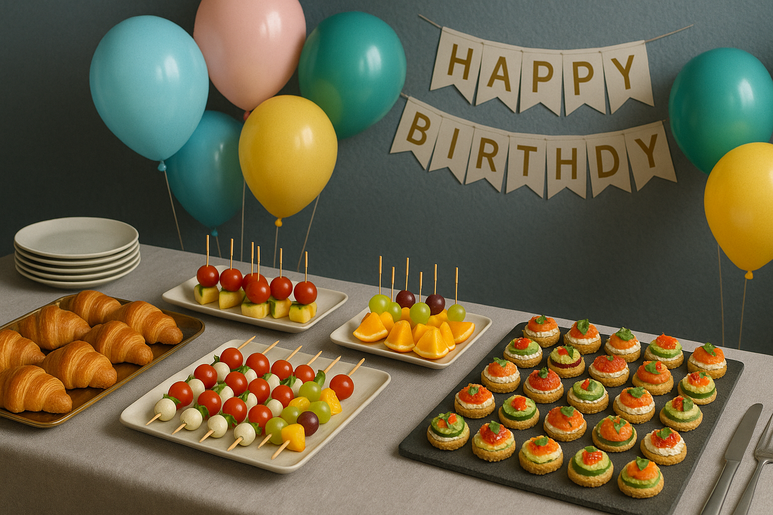 aperitivos fáciles para cumpleaños