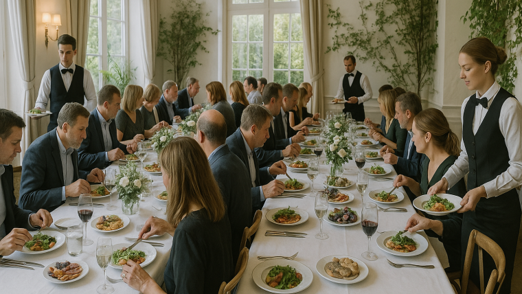 catering para 30 personas precio en evento elegante