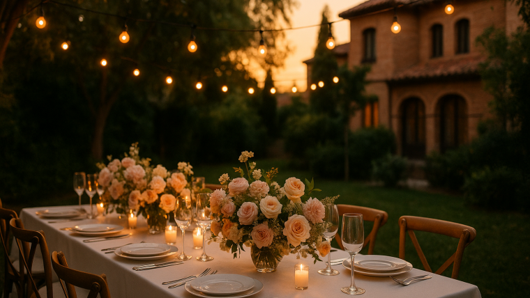 boda pequeña en Madrid con decoración elegante y catering personalizado