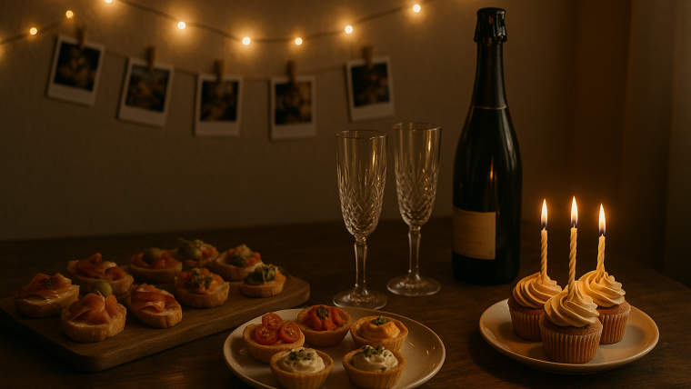 planes originales para cumpleaños con comida y decoración