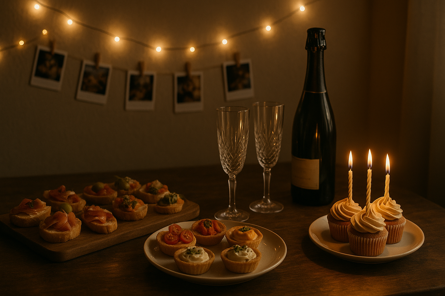 planes originales para cumpleaños con comida y decoración