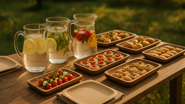 catering sin plásticos para eventos sostenibles