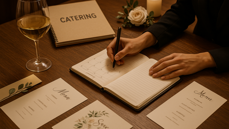 cuánta antelación reservar catering para eventos