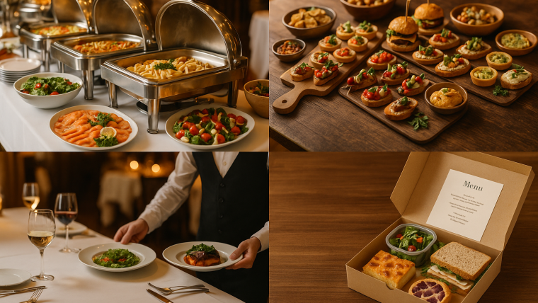 tipos de servicio de catering para eventos